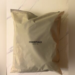 Fear of God Essentials Black Hoodie Medium Size